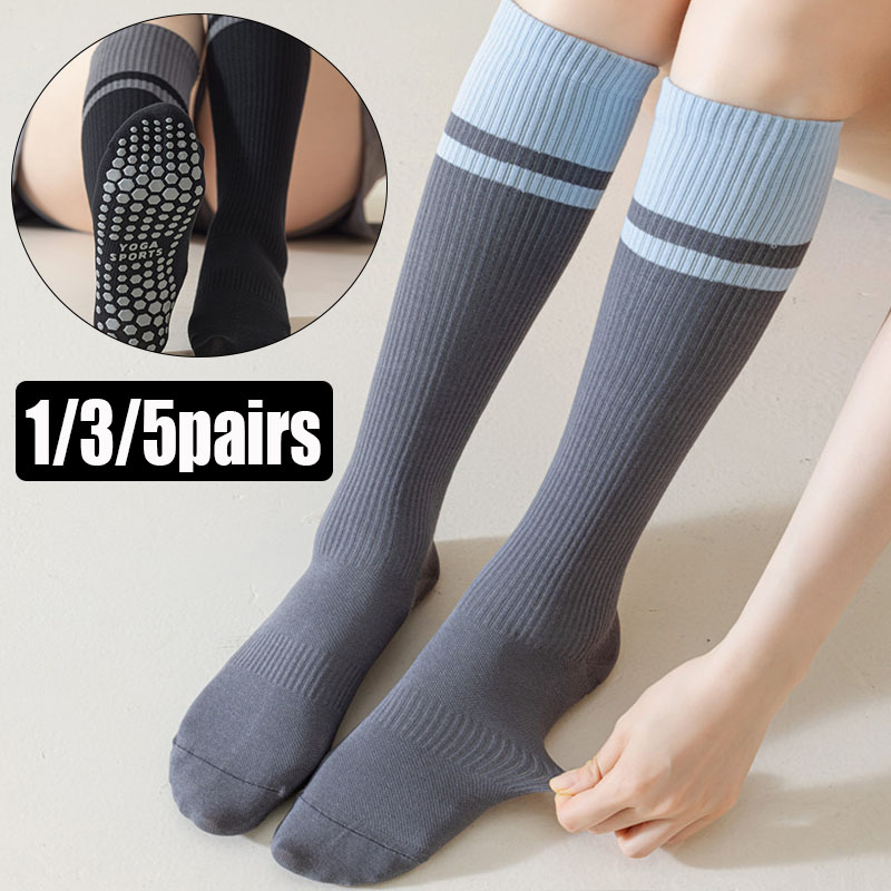 Pilates Yoga Hose - 1/3/5 пар женских нескользящих носков для