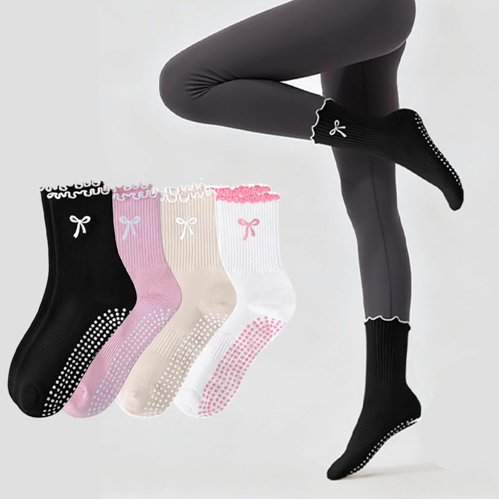 Pilates Yoga Hose - 3 пары нескользящих носков для пилатеса