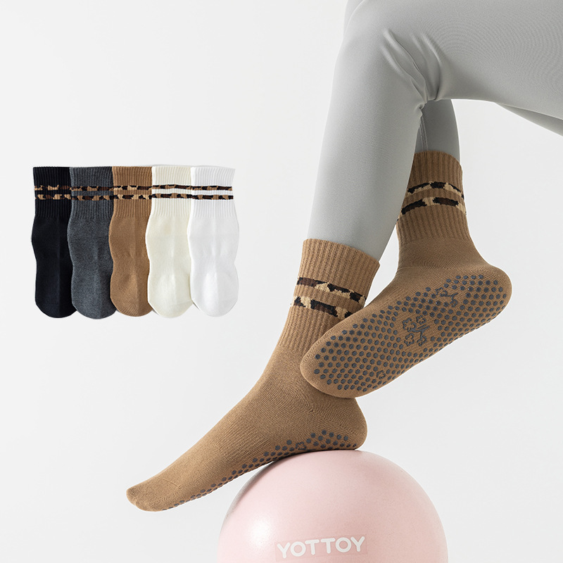 Pilates Yoga Hose - 1 пара модных хлопковых носков для
